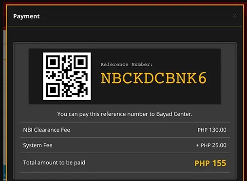  NBI Clearance Fee