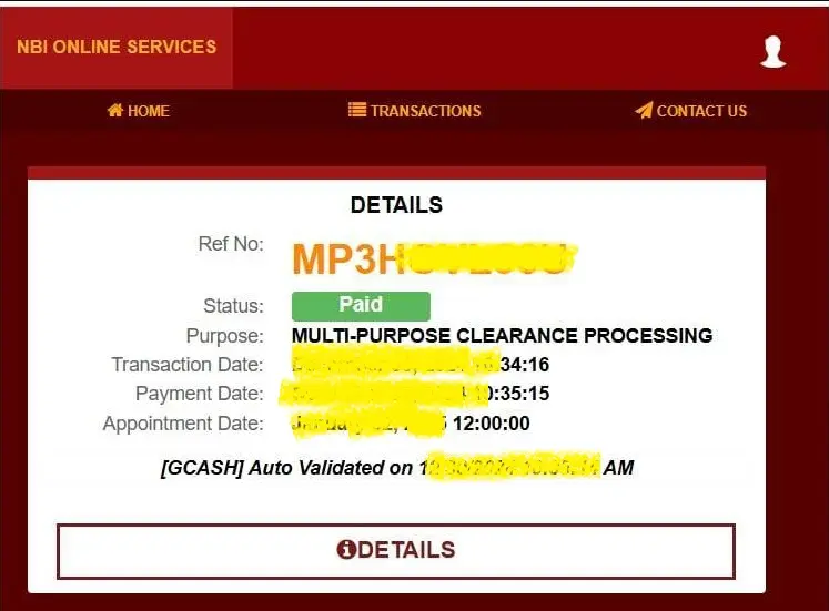 Pay NBI Clearance Fee Using GCash